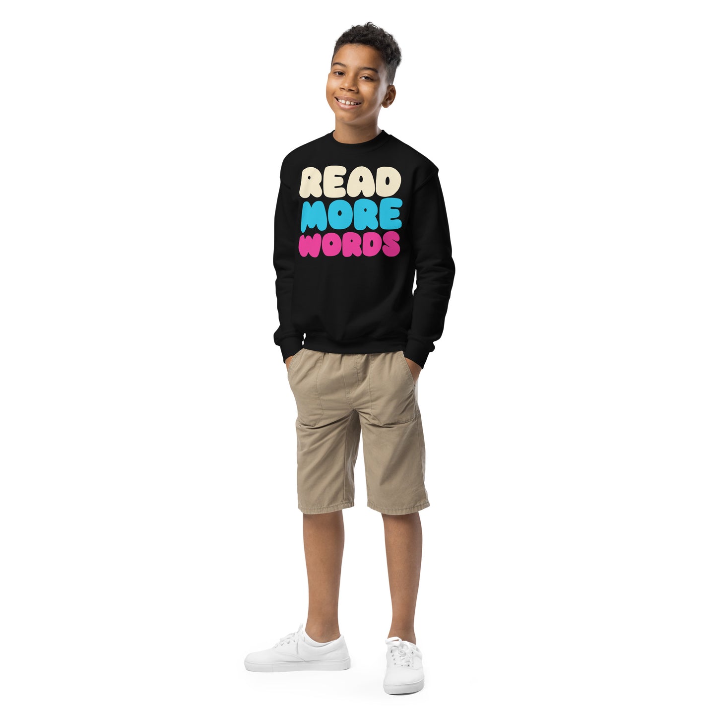 The "Read More Words" Sweatshirt: Kids' Edition